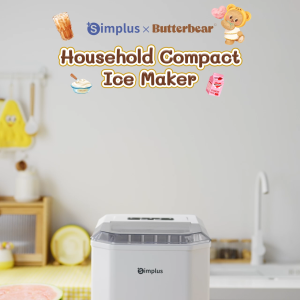 【Simplus×Butterbear】 Ice Maker丨12kg Homemade Ice Cubes丨24h Reservation丨Auto Self-Cleaning Function ZBJH001