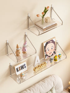 Transparent No-Drilling Wall-Mounted Shelf