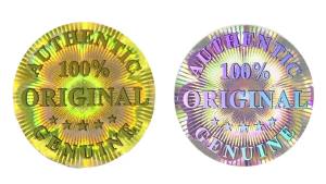 216pcs/432pcs Golden Silvery Tamper Evident Laser Holographic Sticker Void Security Sealing Label High Quality Original Sticker