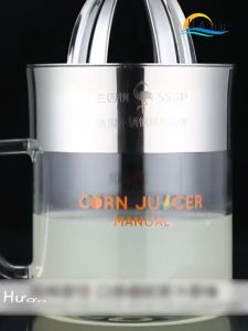 Dụng Cụ Vắt Cam Bằng Tay Lõi Inox 304 và Cốc Thủy Tinh Borosilicate CCKO Đầu Ép 8 Lưỡi Vắt Kiệt Nước Lọc Sạch Hạt Dung Tích 600ml Cao Cấp
