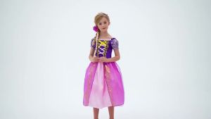 Girls Costume Children Cosplay Princess Dress Kids Halloween Birthday Pageant Party Rapunzel Dress Girl Carnival Tangled Clothes