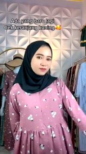 Daster Miranda lengan 3/4 / Midi Dress Miranda