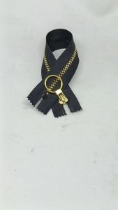 Resleting Zipper Ritsleting Busana 25 cm Vislon Variasi Warna Hitam Gold Emas Model Set Close End Kode BGXA Harga Per Biji