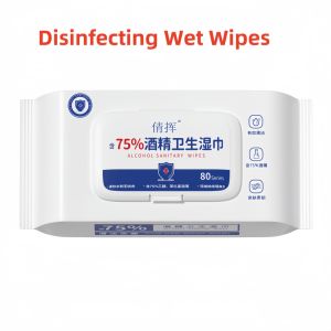 Disposable 75% Alcohol Sterilizing Wipes - 80 Individually Packed Sheets Ideal for Cleaning Shared Items and Mobile Devices
