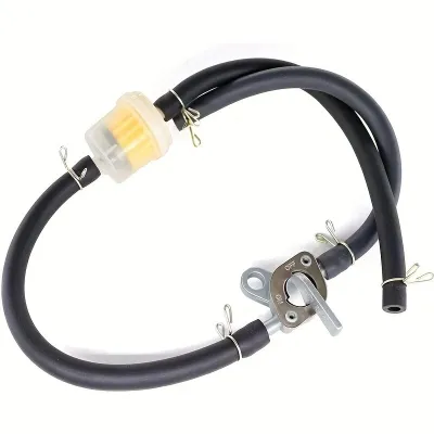 6MM รถจักรยานยนต์ Dirt BIKE ATV สกู๊ตเตอร์การใช้ถังวาล์ว Petcock สวิทช์กรองภายในเบนซินเบนซินท่อสายคลิป 50-200CC