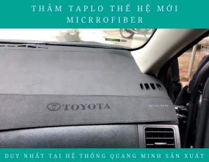 Thảm Taplo Ô Tô Thảm Taplo Da Pu Nappa Toyota Altis 2008 - 2013 Thiết Kế 3D Ghép Nối