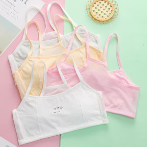 Summer Cotton Mesh Girls Camisole Small Vest Developmental Students Children Children Girls Big Girls Underwear Bra Girls Bra