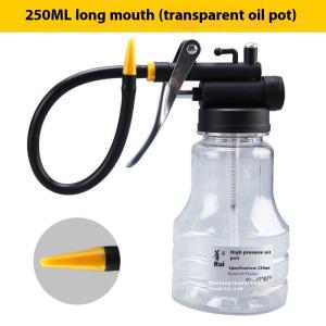 EELHOE | 1 Piece Transparent Oil Can Oiler 250ml/350ml Lubrication Oil Plastic Machine Pump High Pressure Pump Oiler Grease