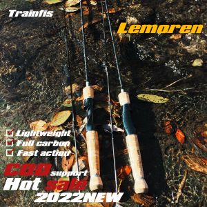 LEMOREN 1.37M/1.5M/1.68M/1.8M/1.98Mน้ําหนักเบาเป็นพิเศษเบ็ดตกปลาคันเบ็ดสปินนิ่งคันเบ็ดตกปลาXFคาร์บอนPanging Joranดอกสว่านเจาะปูน