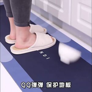 Long Super Absorbent Shower Bath Mat Bathroom Anti-Slip Carpet Rug Simple Kitchen Entrance Soft Door Bathtub Side Bath Mat Home Decor