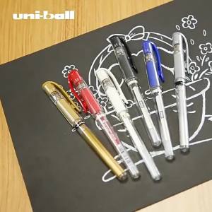 Uni Mitsubishi Pencil | Nhật Bản UNI 1.0mm Bút Gel UM-153 Chữ Ký Đám Cưới Vàng Trắng Để Viết Tranh Graffiti Đồ Dùng Nghệ Thuật
