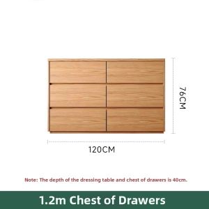 Corner Solid Wood Dressing Table Storage Combination Modern Minimalist