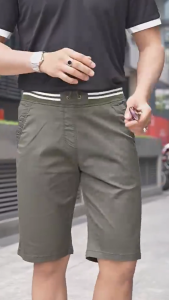 Combo  2-3-5 Quần Short Kaki Quần Short Nam cạp chun vải Coton Kaki dày mềm mặc mát QTS05