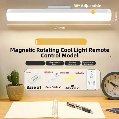 Study Desk LED Light with Remote for Students Magnetically Attached