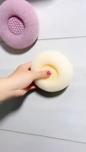 3D Bath Ball Rich Bubbles Exfoliating Shower Ball Body Scrubber Bath Sponge Mesh Shower Brush Bathroom Accessories With Suction Cup Comfortable SPA Body Exfoliating Sponge Bathing Accessories