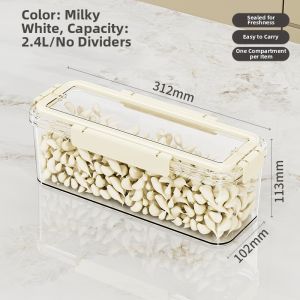 BAOJIAWANG | Food Grade Home Kitchen Large Capacity Handheld Sealed Divided Storage Box