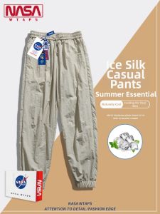 NASA WTAPS | Quần Bò Lửng Kiểu Công Sở Nhanh Khô Chất Liệu Kênh Tơ Mùa Xuân Thu
