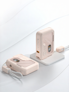 Berf | Multi-Functional Portable Power Bank with Built-in Plug for iPhone Air Travel Approved 20000mAh