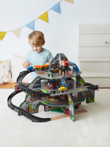 Hape | Magic Mine Multi-Level Train Track Construction Toy for Children
