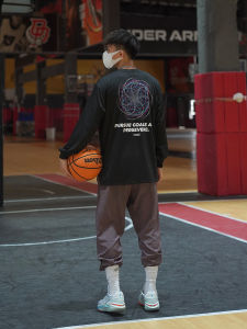 Áo Thun Dài Tay Nhanh Khô Thể Thao Chạy Bộ Thường Ngày Đường Phố Chủ Đề in Mỹ LUSHISI Mùa Thu 2023 Thường Ngày Tròn Cổ