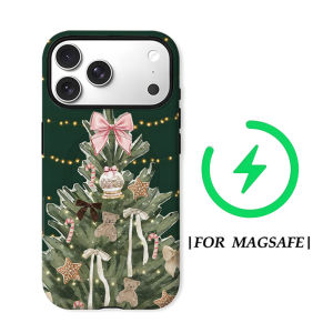 Watercolor Christmas Tree For Magnetic Phone Case for IPhone 17 16 15 14 13 Pro Max Plus Single Double-layer tough Case