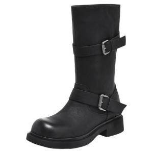 Josiny | New Winter Chunky Ankle Boots Mid Calf