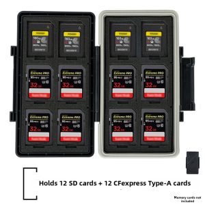 JJC | Memory Card Organizer SD CF TF XQD Game Card Storage With USB3.0 Reader Function