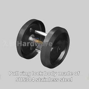 Premium Concealed Pull Ring Lock Set Durable Practical Furniture Door Hardware Accessory Components Heavy-Duty Concealed Pull R