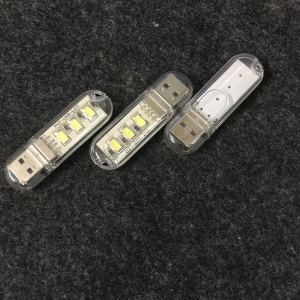 Mini Portable LED Night Light USB Keychain Lights for Reading Outdoor Powered Camping Lamp