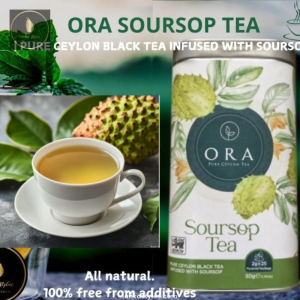 ORA Soursop Tea | Pure Ceylon  Black Tea Infused with Soursop |