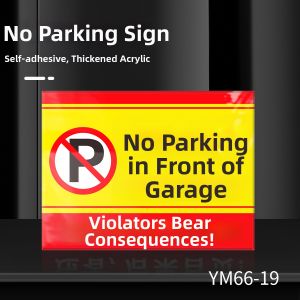 No Parking Sign Warning Sticker