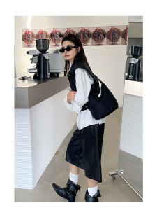 Week Eight Store Nylon Womens Handbag Crossbody Bag Commuter Underarm Bag Single Shoulder Bag Casual Simple Style Waterproof