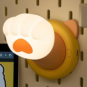 Nursery Night Light for Kids  Wall lights Bedside Touch Lamp Silicone Rechargeable Nightlight Cute Dimmable Night Lamps Gift for Baby Teens Adults Kitchen Office Room Decor (Cat Claw)