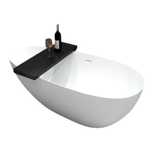 Oval Double Occupant Acrylic Stone Freestanding Bathtub