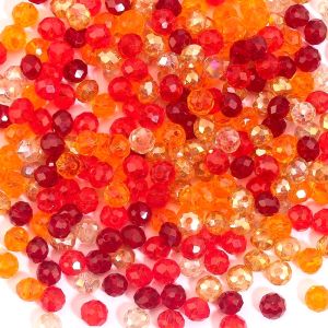 3*4mm 4*6mm Rondelle Faceted Glass Beads Loose Spacer Crystal Round Beads for Jewelry Making DIY Necklace Bracelet Accessories