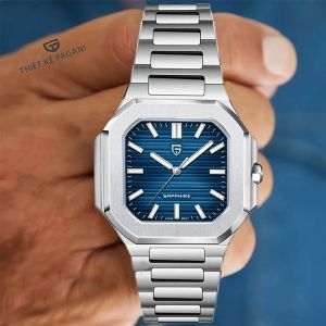 Đồng Hồ Thạch Anh Nam Sang Trọng PAGANI DESIGN Đồng Hồ Đeo Tay Thể Thao Bằng Thép Không Gỉ Bằng Kính Sapphire Thời Trang Có Khả Năng Chống Nước Với Các Dấu Số Ả Rập