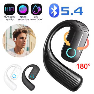 Rotatable Wireless Bluetooth Earphones Open Single Touch Control Ear Hook Headphone Anti Drop Noise Reduction Sport Headset