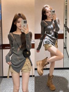 XUECAIQI | Trendy Spicy Girls Summer Outfit Set with Cutout and Sun Protection 2-Piece