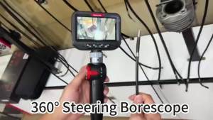 Camera Nội Soi Khớp Nối 2 Chiều RALCAM Với Đèn Ống Kính 6.2mm Dành Cho Thợ Sửa Chữa Ô Tô Và Gia Đình Màn Hình 4.3 Inch
