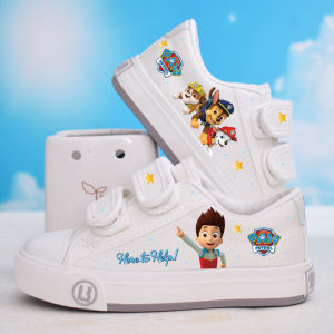 Korean Style Canvas Sneakers for Boys Kids Casual Cartoon Low Top Shoes Comfortable Spring Autumn Seasonal Sports Shoes