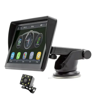 Màn Hình Ô Tô 7 Inch CarPlay Không Dây Hỗ Trợ Android Auto Bluetooth FM Transmitter Tích Hợp Camera Lùi Hỗ Trợ USB Đầu Phát Video HD MP5