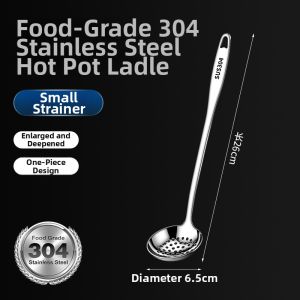 WAMUJIER | Food-Grade 304 Long-Handle Serving Spoons Set