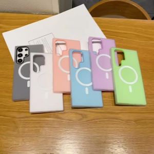 ForMagsafe 2in1 Clear Candy Magnetic Case For Samsung S26 Edge S25 S24 S23 S22 Ultra Plus FE A57 A37 A07 A17 A36 A56 Soft Cover