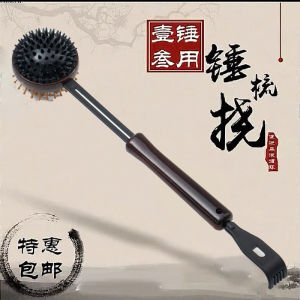 Handheld Hammer Massage Tool Back Shoulder Neck Throbbing Pain Relief Knocking Scratching Massage Stick Negative Ion Therapy