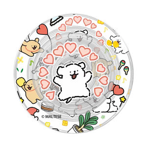 ขาตั้งโทรศัพท์มือถือ Magsafe Strong Magnetic Maltese Line Little Dog Attraction Bubble Inflatable Retractable Foldable