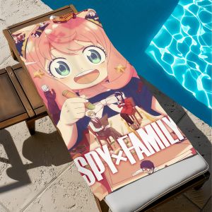 BILIBILI | S-sPYxF-fAMILY Anime Cute Towel Beach Quick Dry Soft Pool Towels Gift for Travel Gym Shower Camping Sports