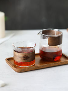 ชุดแก้วกาแฟทรงสแตนด์อัพที่ทนต่อความร้อนพร้อมลายทาง ชุดกรองกาแฟแบบมือ ถ้วยกาแฟ ถ้วยชา ถ้วยแบ่งปัน ถ้วยกาแฟแบบแยกส่วน