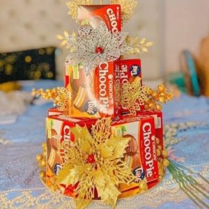 Phụ kiện làm tháp lễ trang trí bánh kẹo tháp bia nước ngọt hoa quả đồ thờ đồ lễ phụ kiện kèm đế trưng bày bàn thờ gia tiên