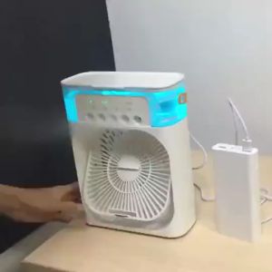 KIPAS PENDINGIN MINI AC PORTABLE AIR COOLER MOBIL DAN RUANGAN | AC Portable Air Cooler AC Mini Super Dingin Tanpa Freon Indoor Outdoor | Kipas Pendingan AC Portable Pendingin Penyejuk Ruangan LED RGB Hemat Energi
