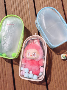 Labubu3.0 High Transparency Dustproof Waterproof Doll Bag Series Special Shape PVC Material Soft Bag for All Ages Party Use